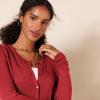 imageAmazon Essentials Womens Lightweight Crewneck Cardigan Sweater Available in Plus SizeDark Red