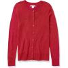 imageAmazon Essentials Womens Lightweight Crewneck Cardigan Sweater Available in Plus SizeDark Red