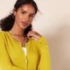 imageAmazon Essentials Womens Lightweight Crewneck Cardigan Sweater Available in Plus SizeDark Yellow