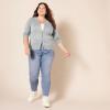 imageAmazon Essentials Womens Lightweight Crewneck Cardigan Sweater Available in Plus SizeGrey Heather