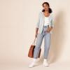 imageAmazon Essentials Womens Lightweight Crewneck Cardigan Sweater Available in Plus SizeLight Grey Heather