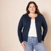imageAmazon Essentials Womens Lightweight Crewneck Cardigan Sweater Available in Plus SizeNavy