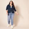 imageAmazon Essentials Womens Lightweight Crewneck Cardigan Sweater Available in Plus SizeNavy