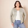 imageAmazon Essentials Womens Lightweight Crewneck Cardigan Sweater Available in Plus SizeOatmeal Heather