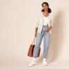 imageAmazon Essentials Womens Lightweight Crewneck Cardigan Sweater Available in Plus SizePale Peach
