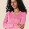 imageAmazon Essentials Womens Lightweight Crewneck Cardigan Sweater Available in Plus SizePink