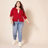 imageAmazon Essentials Womens Lightweight Crewneck Cardigan Sweater Available in Plus SizeRed