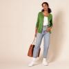 imageAmazon Essentials Womens Lightweight Crewneck Cardigan Sweater Available in Plus SizeSage Green