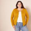 imageAmazon Essentials Womens Lightweight Crewneck Cardigan Sweater Available in Plus SizeTobacco Brown