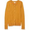 imageAmazon Essentials Womens Lightweight Crewneck Cardigan Sweater Available in Plus SizeTobacco Brown