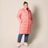 imageAmazon Essentials Womens Lightweight FullZip WaterResistant Long Cocoon Puffer Winter CoatPink