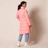 imageAmazon Essentials Womens Lightweight FullZip WaterResistant Long Cocoon Puffer Winter CoatPink