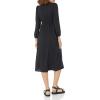 imageAmazon Essentials Womens Lightweight Georgette Long Sleeve VNeck Midi Dress Available in Plus SizeBlack