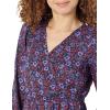 imageAmazon Essentials Womens Lightweight Georgette Long Sleeve VNeck Midi Dress Available in Plus SizeDark Blue Pansy