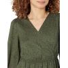 imageAmazon Essentials Womens Lightweight Georgette Long Sleeve VNeck Midi Dress Available in Plus SizeDark Olive Abstract Animal