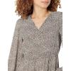 imageAmazon Essentials Womens Lightweight Georgette Long Sleeve VNeck Midi Dress Available in Plus SizeEspresso Leopard