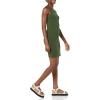 imageAmazon Essentials Womens Lightweight Jersey SlimFit Tank Mini Dress Previously Daily RitualDark Olive