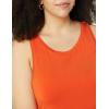 imageAmazon Essentials Womens Lightweight Jersey SlimFit Tank Mini Dress Previously Daily RitualRust Orange