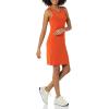 imageAmazon Essentials Womens Lightweight Jersey SlimFit Tank Mini Dress Previously Daily RitualRust Orange