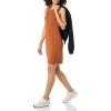 imageAmazon Essentials Womens Lightweight Jersey SlimFit Tank Mini Dress Previously Daily RitualToffee Brown