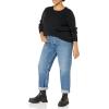 imageAmazon Essentials Womens Lightweight LongSleeve Cable Crewneck Sweater Available in Plus SizeBlack
