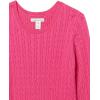 imageAmazon Essentials Womens Lightweight LongSleeve Cable Crewneck Sweater Available in Plus SizeBright Pink