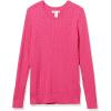 imageAmazon Essentials Womens Lightweight LongSleeve Cable Crewneck Sweater Available in Plus SizeBright Pink