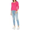 imageAmazon Essentials Womens Lightweight LongSleeve Cable Crewneck Sweater Available in Plus SizeBright Pink