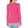 imageAmazon Essentials Womens Lightweight LongSleeve Cable Crewneck Sweater Available in Plus SizeBright Pink