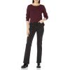 imageAmazon Essentials Womens Lightweight LongSleeve Cable Crewneck Sweater Available in Plus SizeBurgundy