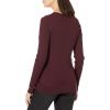 imageAmazon Essentials Womens Lightweight LongSleeve Cable Crewneck Sweater Available in Plus SizeBurgundy