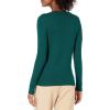 imageAmazon Essentials Womens Lightweight LongSleeve Cable Crewneck Sweater Available in Plus SizeDark Green