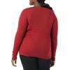 imageAmazon Essentials Womens Lightweight LongSleeve Cable Crewneck Sweater Available in Plus SizeDark Red