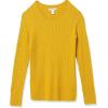 imageAmazon Essentials Womens Lightweight LongSleeve Cable Crewneck Sweater Available in Plus SizeGold