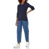 imageAmazon Essentials Womens Lightweight LongSleeve Cable Crewneck Sweater Available in Plus SizeNavy