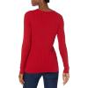 imageAmazon Essentials Womens Lightweight LongSleeve Cable Crewneck Sweater Available in Plus SizeRed