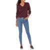 imageAmazon Essentials Womens Lightweight LongSleeve VNeck Sweater 100 CottonBurgundy