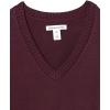 imageAmazon Essentials Womens Lightweight LongSleeve VNeck Sweater 100 CottonBurgundy