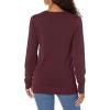 imageAmazon Essentials Womens Lightweight LongSleeve VNeck Sweater 100 CottonBurgundy