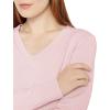 imageAmazon Essentials Womens Lightweight LongSleeve VNeck Sweater 100 CottonLight Pink