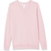 imageAmazon Essentials Womens Lightweight LongSleeve VNeck Sweater 100 CottonLight Pink