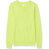 imageAmazon Essentials Womens Lightweight LongSleeve VNeck Sweater 100 CottonLime Green