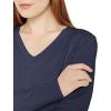 imageAmazon Essentials Womens Lightweight LongSleeve VNeck Sweater 100 CottonNavy