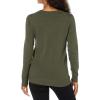 imageAmazon Essentials Womens Lightweight LongSleeve VNeck Sweater 100 CottonOlive
