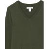 imageAmazon Essentials Womens Lightweight LongSleeve VNeck Sweater 100 CottonOlive