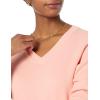 imageAmazon Essentials Womens Lightweight LongSleeve VNeck Sweater 100 CottonPeach