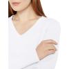 imageAmazon Essentials Womens Lightweight LongSleeve VNeck Sweater 100 CottonWhite