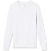 imageAmazon Essentials Womens Lightweight LongSleeve VNeck Sweater 100 CottonWhite