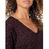 imageAmazon Essentials Womens Lightweight LongSleeve VNeck Tunic Sweater Available in Plus SizeBlack Animal Print