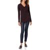 imageAmazon Essentials Womens Lightweight LongSleeve VNeck Tunic Sweater Available in Plus SizeBlack Animal Print